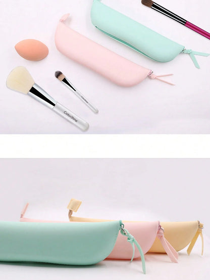 Silicone Makeup Bag, Makeup Accessories, Tools, Cosmetics Storage Bag, Dustproof, Portable