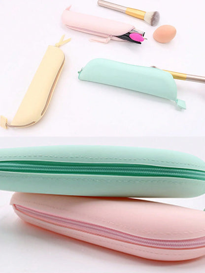 Silicone Makeup Bag, Makeup Accessories, Tools, Cosmetics Storage Bag, Dustproof, Portable