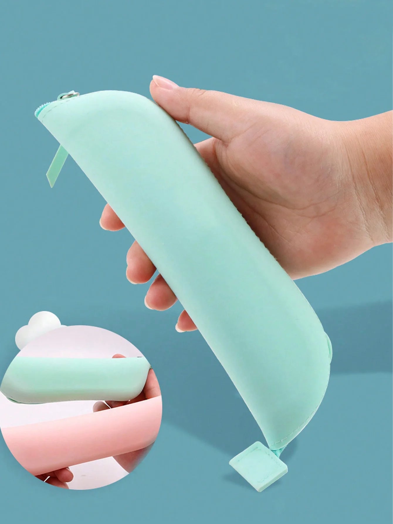 Silicone Makeup Bag, Makeup Accessories, Tools, Cosmetics Storage Bag, Dustproof, Portable